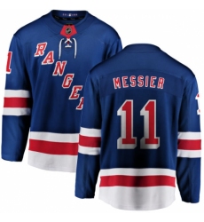 Youth New York Rangers #11 Mark Messier Fanatics Branded Royal Blue Home Breakaway NHL Jersey