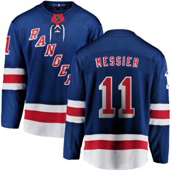 Youth New York Rangers #11 Mark Messier Fanatics Branded Royal Blue Home Breakaway NHL Jersey Youth New York Rangers #11 Mark Messier Fanatics Branded Royal Blue Home Breakaway NHL Jersey