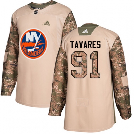 Men's Adidas New York Islanders #91 John Tavares Authentic Camo Veterans Day Practice NHL Jersey Men's Adidas New York Islanders #91 John Tavares Authentic Camo Veterans Day Practice NHL Jersey