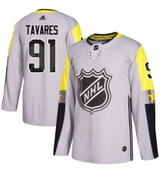 Youth Adidas New York Islanders #91 John Tavares Authentic Gray 2018 All-Star Metro Division NHL Jersey