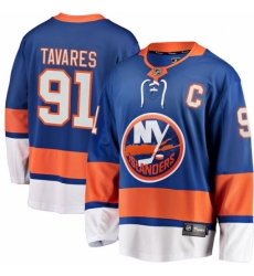 Youth New York Islanders #91 John Tavares Fanatics Branded Royal Blue Home Breakaway NHL Jersey
