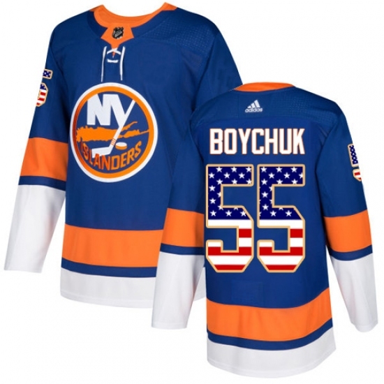 Youth Adidas New York Islanders #55 Johnny Boychuk Authentic Royal Blue USA Flag Fashion NHL Jersey Youth Adidas New York Islanders #55 Johnny Boychuk Authentic Royal Blue USA Flag Fashion NHL Jersey