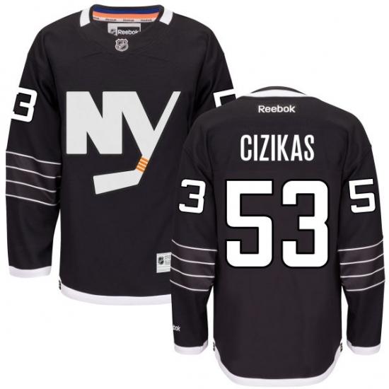 Women's Reebok New York Islanders #53 Casey Cizikas Authentic Black Third NHL Jersey Women's Reebok New York Islanders #53 Casey Cizikas Authentic Black Third NHL Jersey