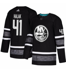 Men's Adidas New York Islanders #41 Jaroslav Halak Black 2019 All-Star Game Parley Authentic Stitched NHL Jersey