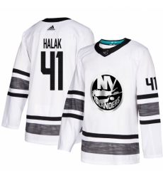 Men's Adidas New York Islanders #41 Jaroslav Halak White 2019 All-Star Game Parley Authentic Stitched NHL Jersey Men's Adidas New York Islanders #41 Jaroslav Halak White 2019 All-Star Game Parley Authentic Stitched NHL Jersey