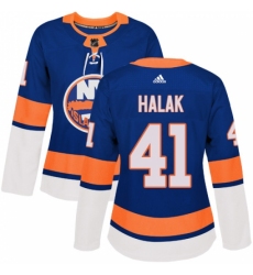 Women's Adidas New York Islanders #41 Jaroslav Halak Authentic Royal Blue Home NHL Jersey Women's Adidas New York Islanders #41 Jaroslav Halak Authentic Royal Blue Home NHL Jersey