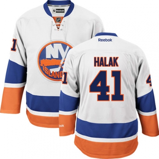 Youth Reebok New York Islanders #41 Jaroslav Halak Authentic White Away NHL Jersey Youth Reebok New York Islanders #41 Jaroslav Halak Authentic White Away NHL Jersey