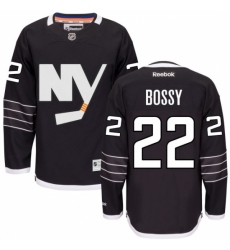 Men's Reebok New York Islanders #22 Mike Bossy Authentic Black Third NHL Jersey
