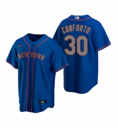 Men's Nike New York Mets #30 Michael Conforto Royal Alternate Road Stitched Baseball Jersey