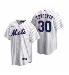 Men's Nike New York Mets #30 Michael Conforto White 2020 Home Stitched Baseball Jersey