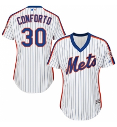 Women's Majestic New York Mets #30 Michael Conforto Replica White Alternate Cool Base MLB Jersey