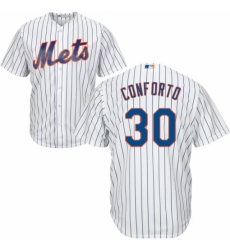 Youth Majestic New York Mets #30 Michael Conforto Replica White Home Cool Base MLB Jersey