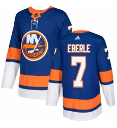 Men's Adidas New York Islanders #7 Jordan Eberle Premier Royal Blue Home NHL Jersey