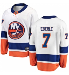 Men's New York Islanders #7 Jordan Eberle Fanatics Branded White Away Breakaway NHL Jersey