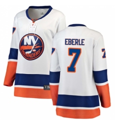 Women's New York Islanders #7 Jordan Eberle Fanatics Branded White Away Breakaway NHL Jersey