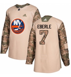 Youth Adidas New York Islanders #7 Jordan Eberle Authentic Camo Veterans Day Practice NHL Jersey