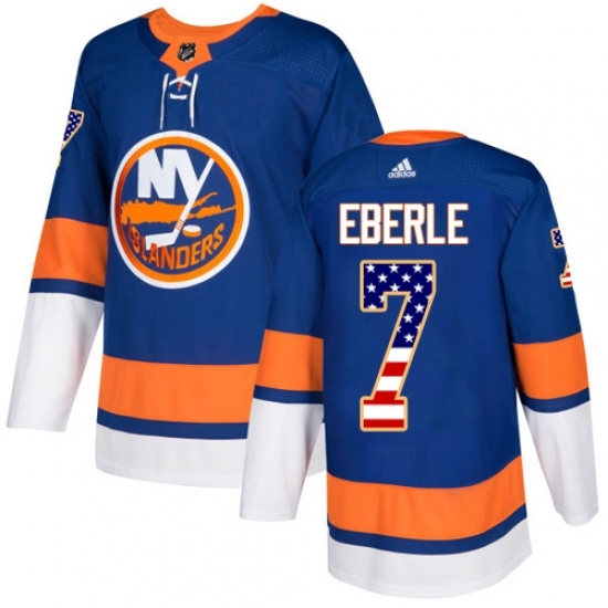 Youth Adidas New York Islanders #7 Jordan Eberle Authentic Royal Blue USA Flag Fashion NHL Jersey Youth Adidas New York Islanders #7 Jordan Eberle Authentic Royal Blue USA Flag Fashion NHL Jersey