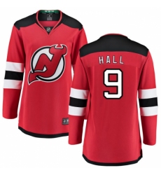 Women's New Jersey Devils #9 Taylor Hall Fanatics Branded Red Home Breakaway NHL Jersey