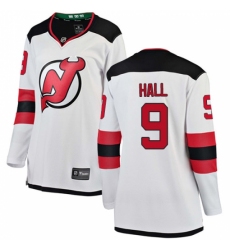 Women's New Jersey Devils #9 Taylor Hall Fanatics Branded White Away Breakaway NHL Jersey