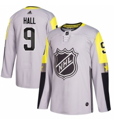 Youth Adidas New Jersey Devils #9 Taylor Hall Authentic Gray 2018 All-Star Metro Division NHL Jersey