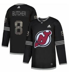 Men's Adidas New Jersey Devils #8 Will Butcher Black Authentic Classic Stitched NHL Jersey