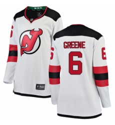 Women's New Jersey Devils #6 Andy Greene Fanatics Branded White Away Breakaway NHL Jersey Women's New Jersey Devils #6 Andy Greene Fanatics Branded White Away Breakaway NHL Jersey
