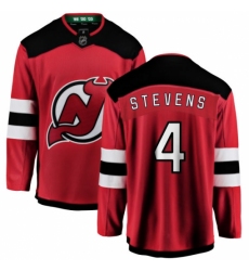 Men's New Jersey Devils #4 Scott Stevens Fanatics Branded Red Home Breakaway NHL Jersey