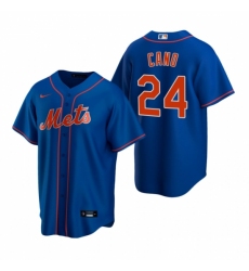 Men's Nike New York Mets #24 Robinson Cano Royal Alternate Stitched Baseball Jersey