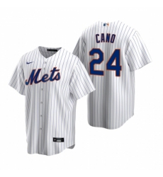 Men's Nike New York Mets #24 Robinson Cano White 2020 Home Stitched Baseball Jersey