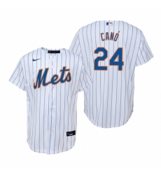 Men's Nike New York Mets #24 Robinson Cano White Home Stitched Baseball Jersey
