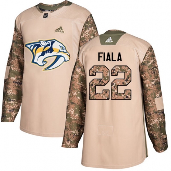Youth Adidas Nashville Predators #22 Kevin Fiala Authentic Camo Veterans Day Practice NHL Jersey Youth Adidas Nashville Predators #22 Kevin Fiala Authentic Camo Veterans Day Practice NHL Jersey