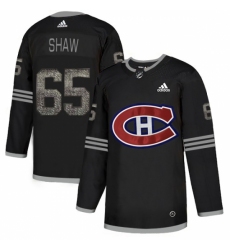 Men's Adidas Montreal Canadiens #65 Andrew Shaw Black Authentic Classic Stitched NHL Jersey