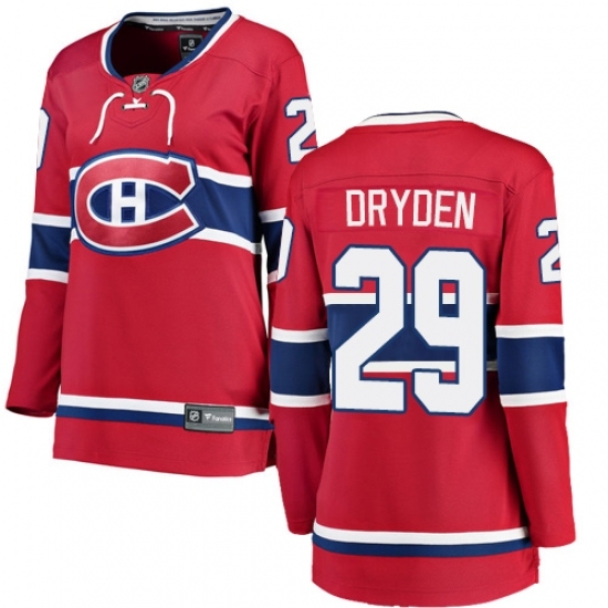 Women's Montreal Canadiens #29 Ken Dryden Authentic Red Home Fanatics Branded Breakaway NHL Jersey Women's Montreal Canadiens #29 Ken Dryden Authentic Red Home Fanatics Branded Breakaway NHL Jersey