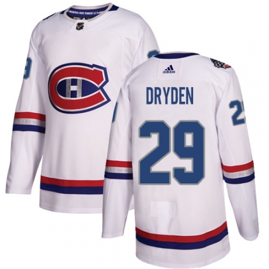 Youth Adidas Montreal Canadiens #29 Ken Dryden Authentic White 2017 100 Classic NHL Jersey Youth Adidas Montreal Canadiens #29 Ken Dryden Authentic White 2017 100 Classic NHL Jersey