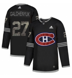 Men's Adidas Montreal Canadiens #27 Alex Galchenyuk Black Authentic Classic Stitched NHL Jersey