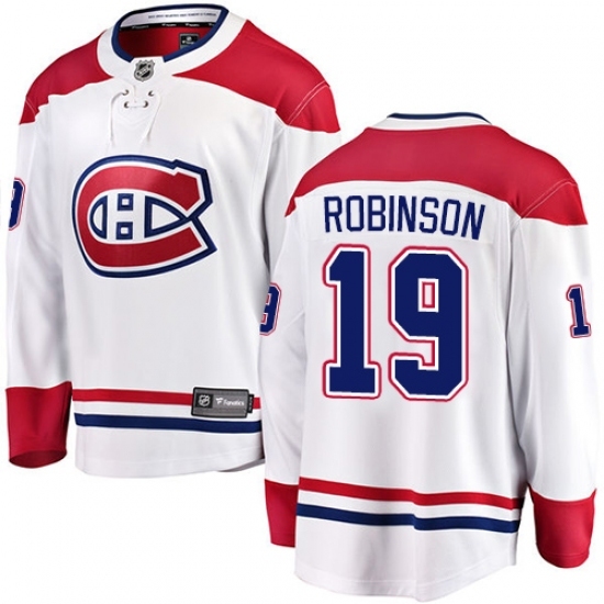 Youth Montreal Canadiens #19 Larry Robinson Authentic White Away Fanatics Branded Breakaway NHL Jersey Youth Montreal Canadiens #19 Larry Robinson Authentic White Away Fanatics Branded Breakaway NHL Jersey