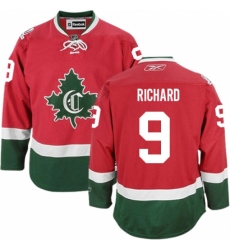 Men's Reebok Montreal Canadiens #9 Maurice Richard Authentic Red New CD NHL Jersey