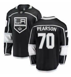 Men's Los Angeles Kings #70 Tanner Pearson Authentic Black Home Fanatics Branded Breakaway NHL Jersey