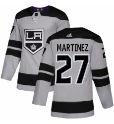Men's Adidas Los Angeles Kings #27 Alec Martinez Premier Gray Alternate NHL Jersey