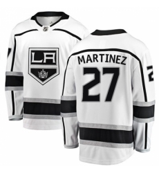 Men's Los Angeles Kings #27 Alec Martinez Authentic White Away Fanatics Branded Breakaway NHL Jersey