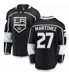 Youth Los Angeles Kings #27 Alec Martinez Authentic Black Home Fanatics Branded Breakaway NHL Jersey