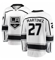 Youth Los Angeles Kings #27 Alec Martinez Authentic White Away Fanatics Branded Breakaway NHL Jersey
