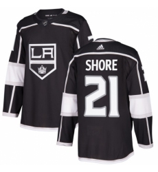 Youth Adidas Los Angeles Kings #21 Nick Shore Authentic Black Home NHL Jersey