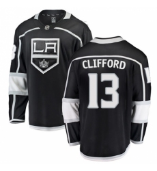 Men's Los Angeles Kings #13 Kyle Clifford Authentic Black Home Fanatics Branded Breakaway NHL Jersey