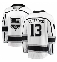 Youth Los Angeles Kings #13 Kyle Clifford Authentic White Away Fanatics Branded Breakaway NHL Jersey