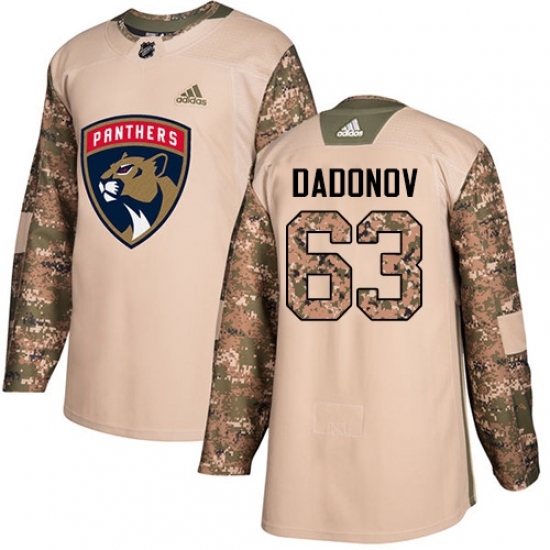 Men's Adidas Florida Panthers #63 Evgenii Dadonov Authentic Camo Veterans Day Practice NHL Jersey Men's Adidas Florida Panthers #63 Evgenii Dadonov Authentic Camo Veterans Day Practice NHL Jersey