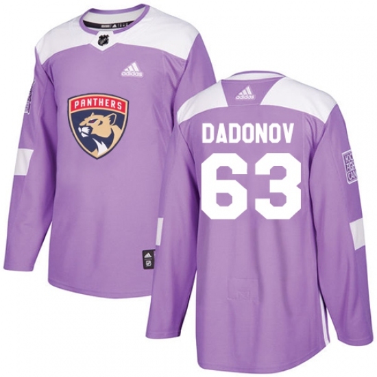 Youth Adidas Florida Panthers #63 Evgenii Dadonov Authentic Purple Fights Cancer Practice NHL Jersey Youth Adidas Florida Panthers #63 Evgenii Dadonov Authentic Purple Fights Cancer Practice NHL Jersey