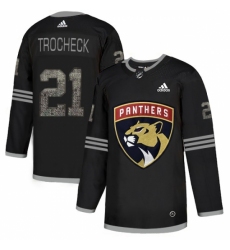 Men's Adidas Florida Panthers #21 Vincent Trocheck Black Authentic Classic Stitched NHL Jersey