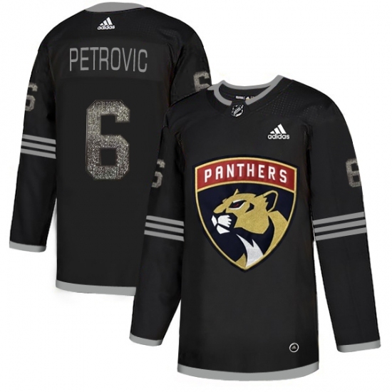 Men's Adidas Florida Panthers #6 Alexander Petrovic Black Authentic Classic Stitched NHL Jersey Men's Adidas Florida Panthers #6 Alexander Petrovic Black Authentic Classic Stitched NHL Jersey