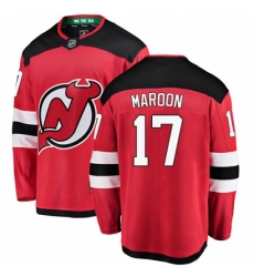 Men's New Jersey Devils #17 Patrick Maroon Fanatics Branded Red Home Breakaway NHL Jersey